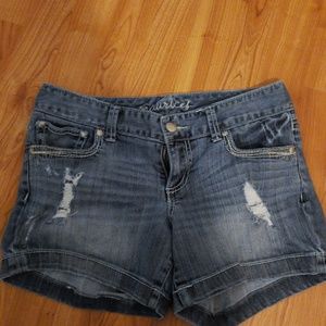 Denim shorts